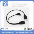 2 in 1 Micro USB Host OTG Cable Left Angle with USB Male Power for Cell phone Tablet